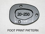 20-250, SIDE STAND FOOT ENLARGER, F800GT, F800S, F800ST (FOR 1-5/8" FOOT PAD) (20-250)